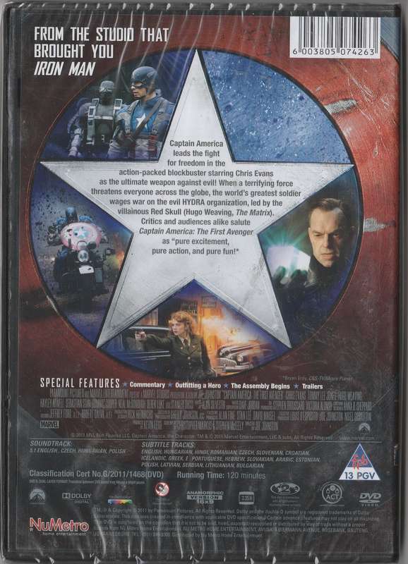 Captain America The First Avenger ( New and sealed)
