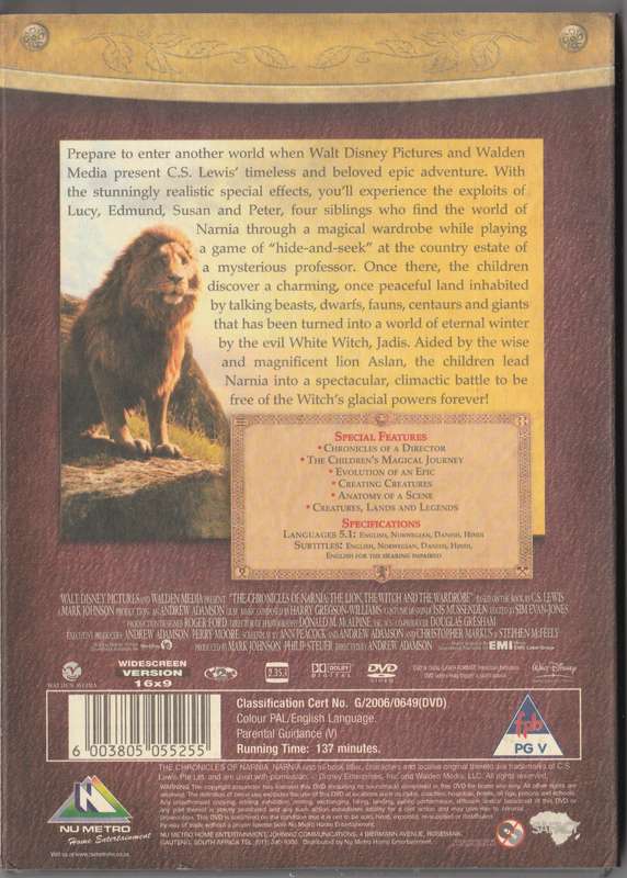 Chronicles of Narnia: The Lion, The Witch and the Wardrobe
