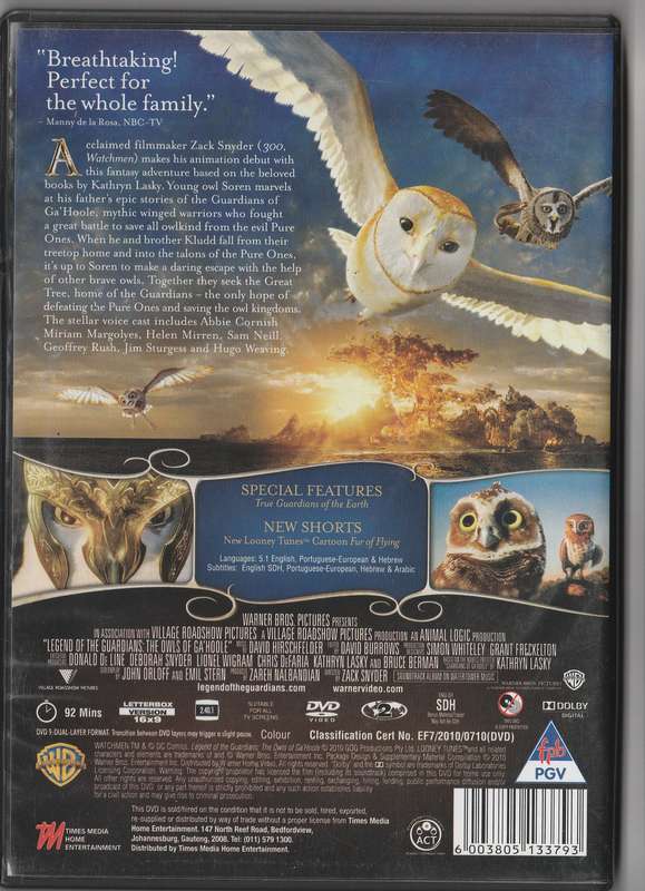 The Legend of The Guardians: The Owls of Ga'hoole