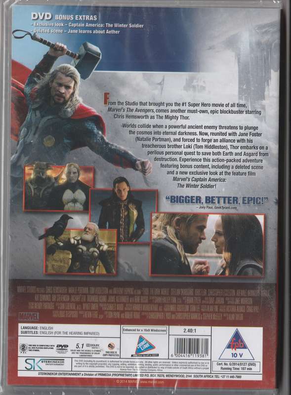 Thor The Dark World ( New And Sealed)
