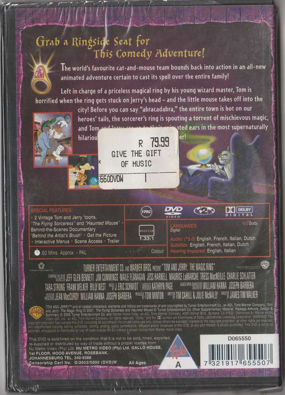 Tom and Jerry: The Magic Ring ( New And Sealed)