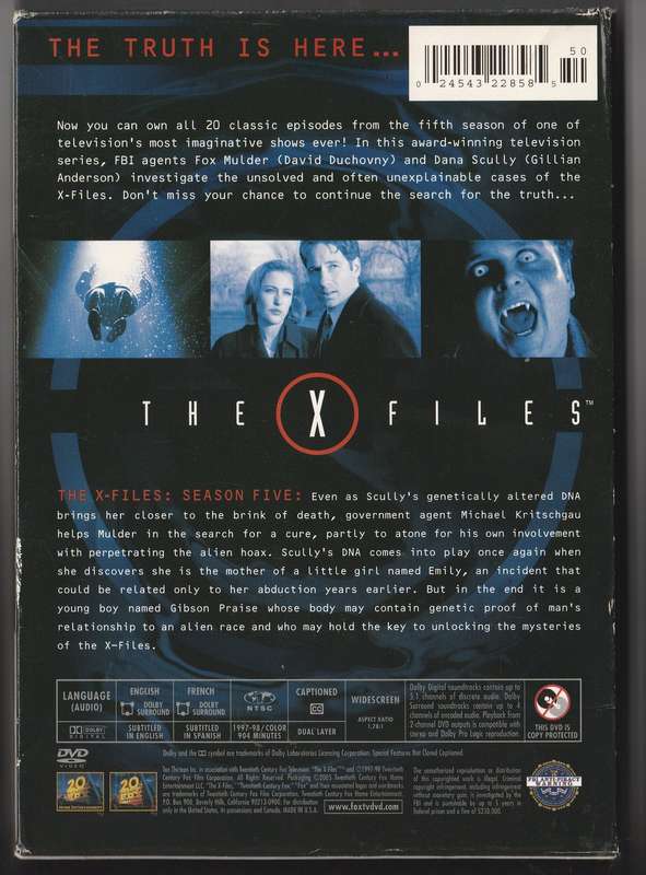 The X-Files The Complete Fifth Season