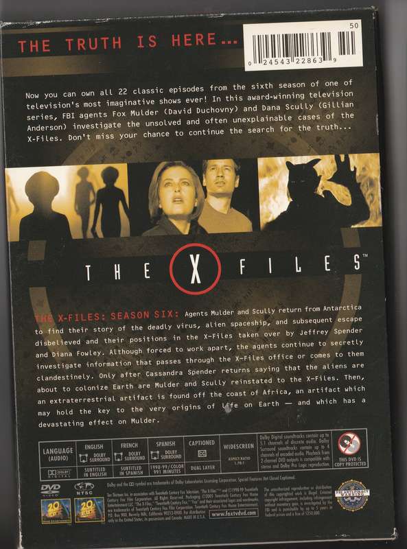 The X-Files The Complete Sixth Season