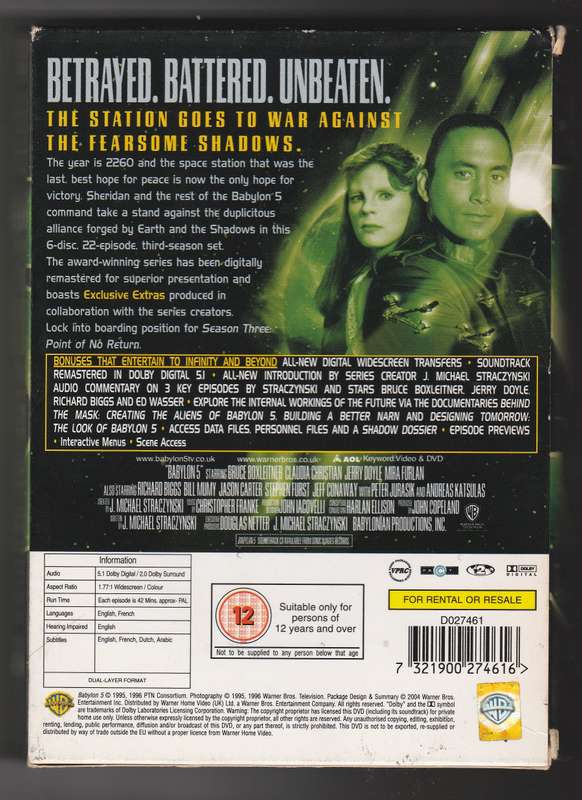 Babylon 5 The Complete Third Season