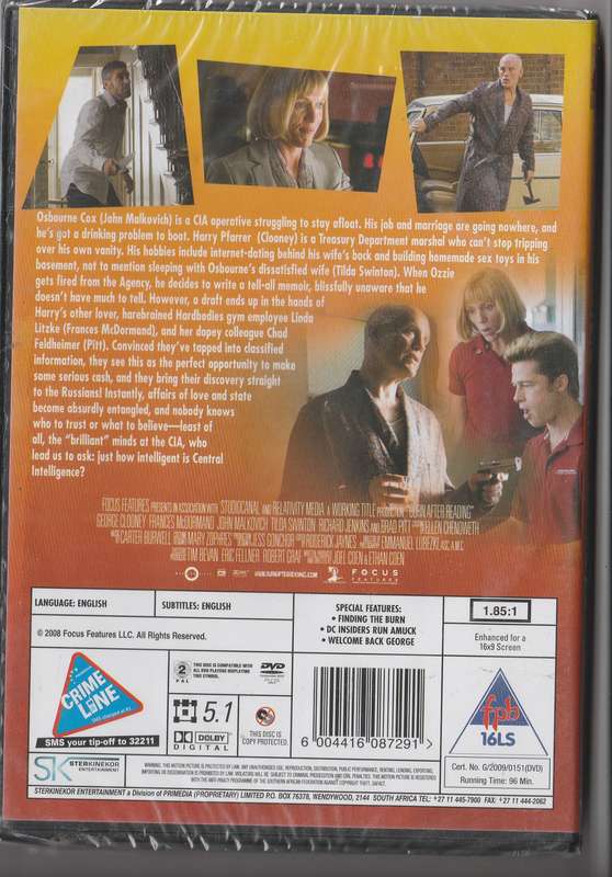 Burn After Reading DVD