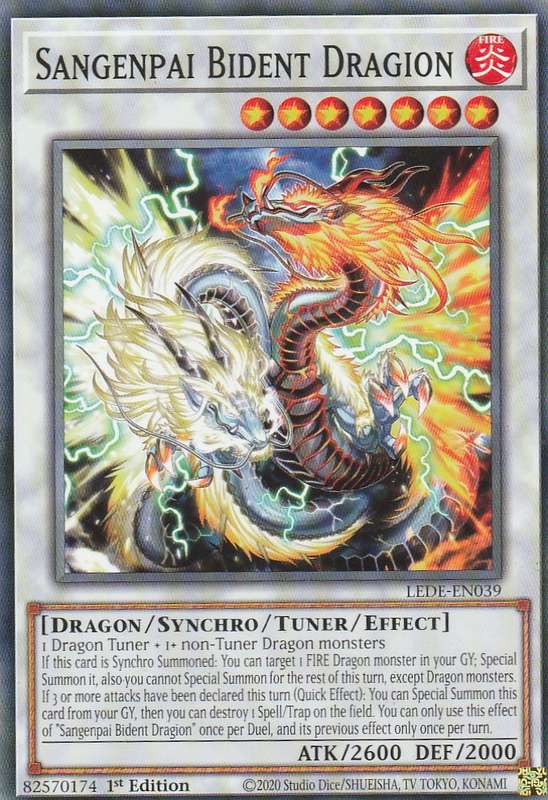 Yu-Gi-Oh! Legacy of destruction Sangenpai Bident Dragion