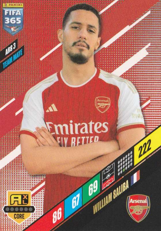 William Saliba Panini FIFA 365 (2024)