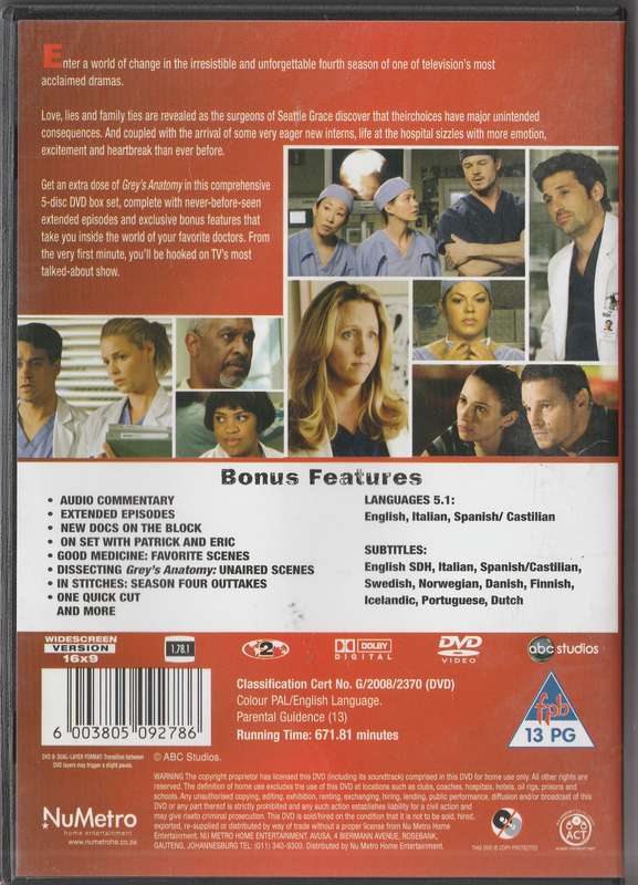 Grey's Anatomy season Four