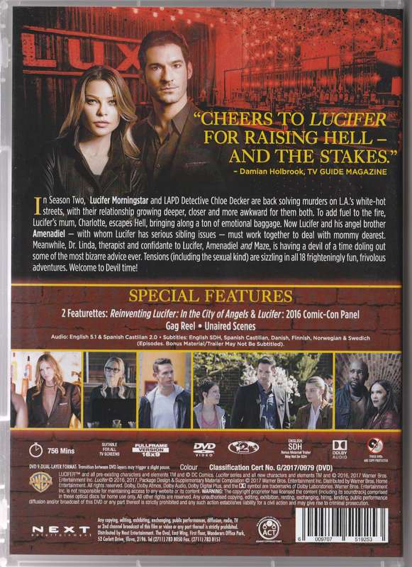 lucifer The Complete second season