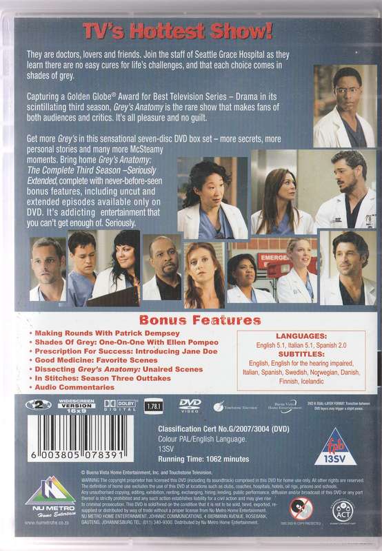Grey's Anatomy season Three