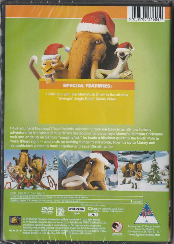 Ice Age a Mammoth Christmas ( New & sealed)