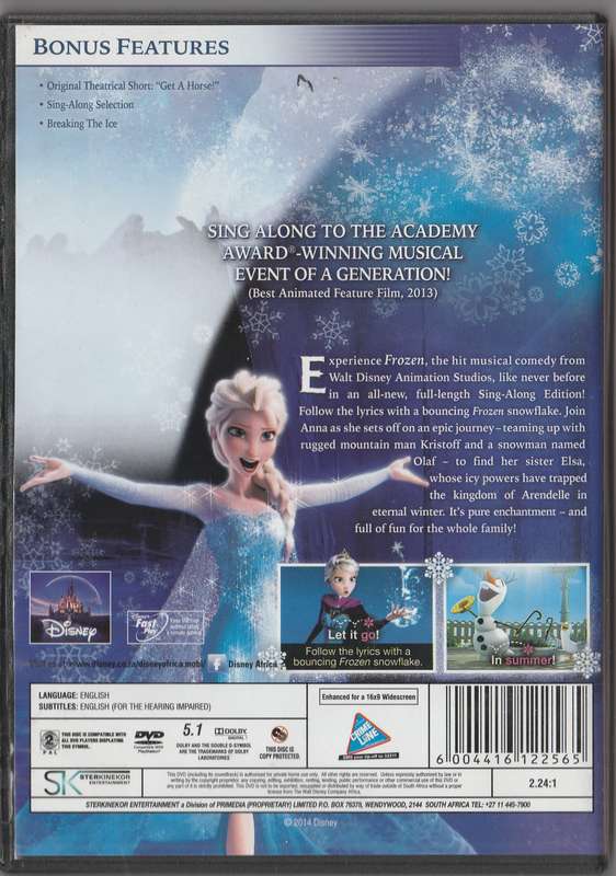 Frozen Sing-along edition
