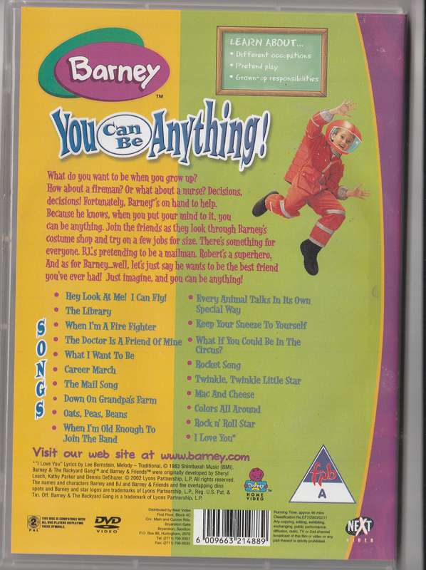Barney You can be anything!
