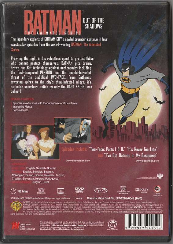 Batman: The animated series out of the shadows