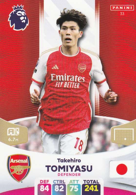 Premier League Adrenalyn XL Takehiro Tomiyasu