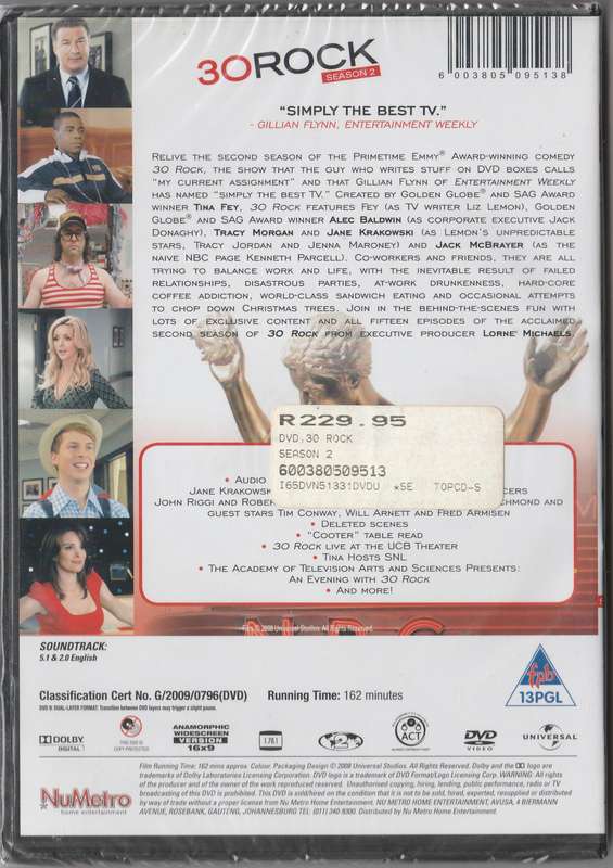 30 Rock season 2 (new and sealed)