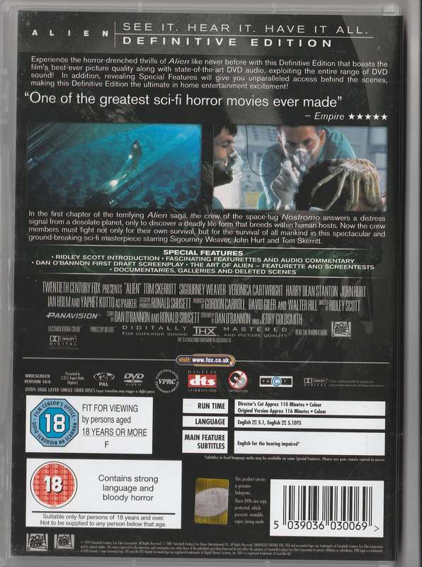 Alien Definitive edition