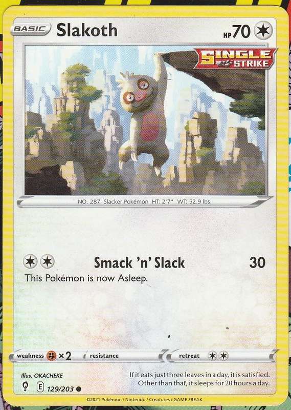 Slakoth Evolving skies