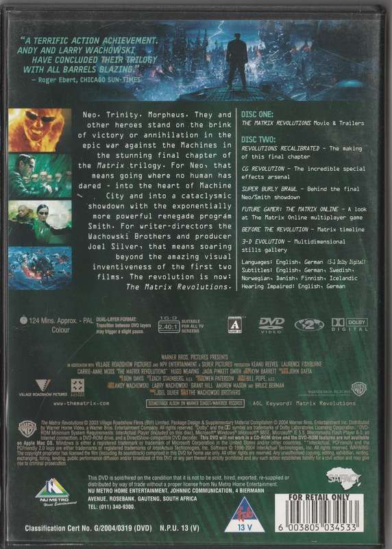 Matrix Revolutions