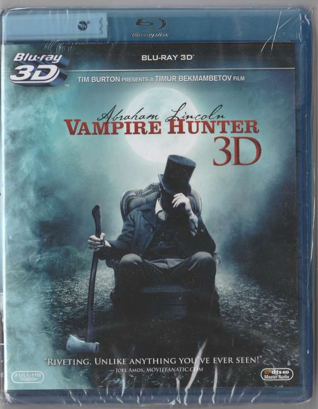 Abraham Lincoln Vampire Hunter Blu-ray 3D ( New and sealed)