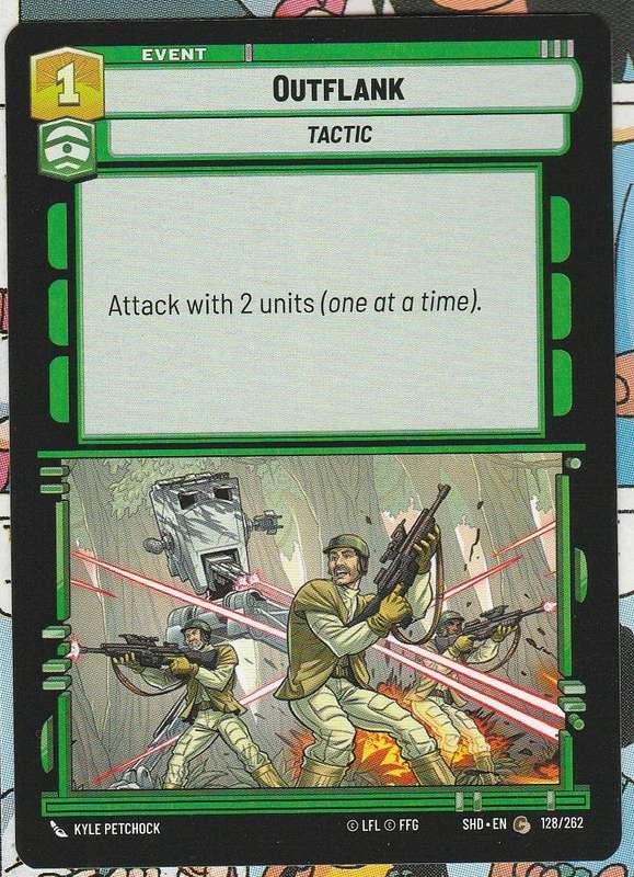 Star Wars unlimited shadows of the Galaxy Outflank