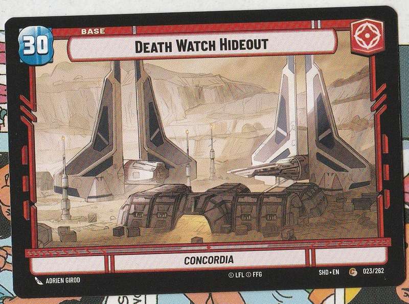 Star Wars unlimited shadows of the Galaxy Death Watch Hideout