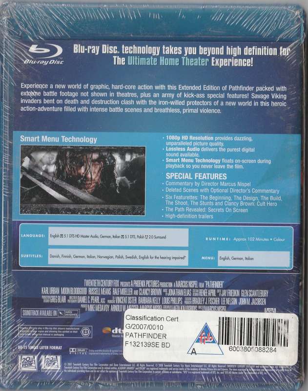 Pathfinder New And sealed (Blu-Ray)