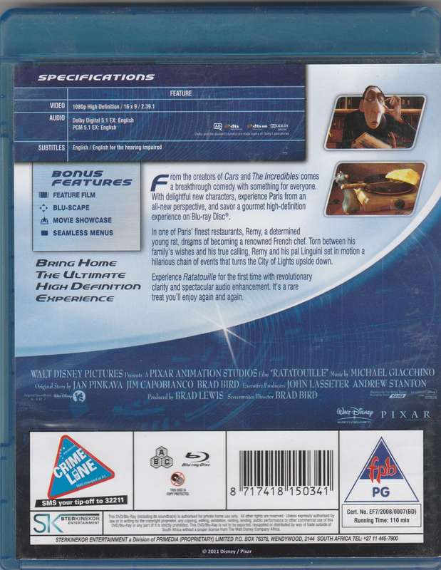 Ratatouille (Blu-Ray)