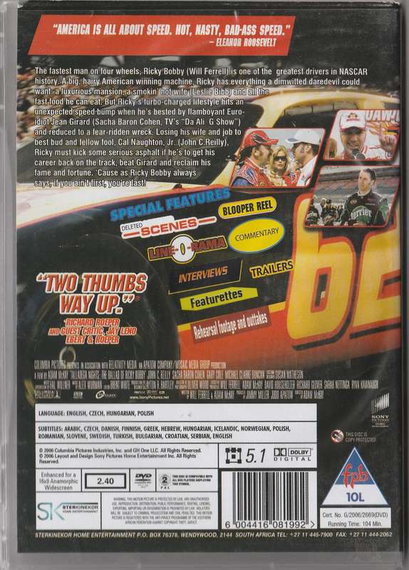 Talladega Nights: The ballad of Ricky Bobby