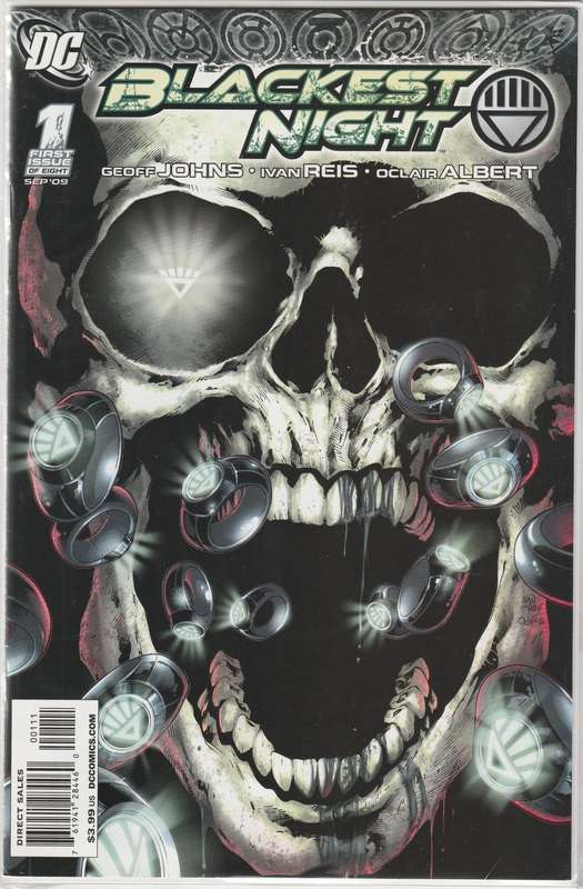 Blackest Night #1-8 (2009) set