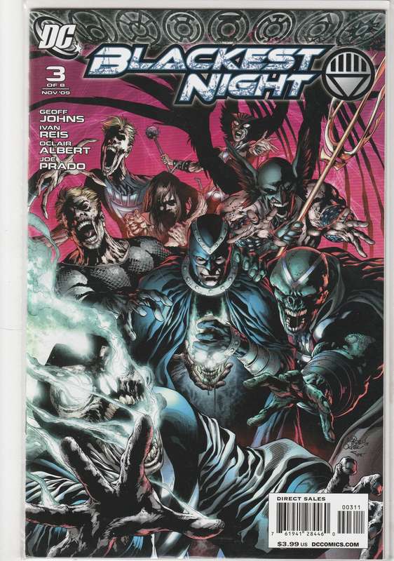 Blackest Night #1-8 (2009) set