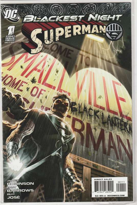 Blackest Night: Superman #1-3 (2009) set