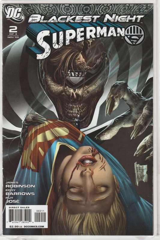 Blackest Night: Superman #1-3 (2009) set