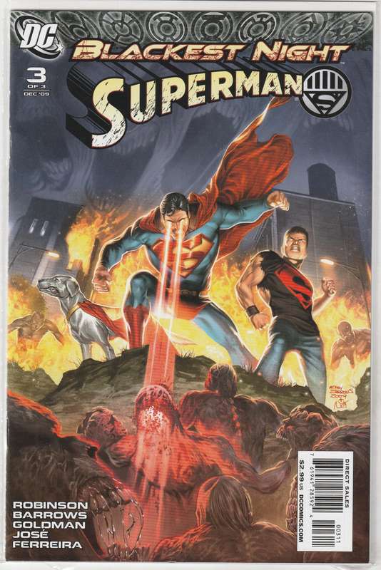 Blackest Night: Superman #1-3 (2009) set
