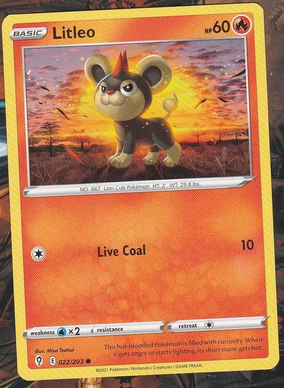 Pokemon Evolving Skies - Litleo