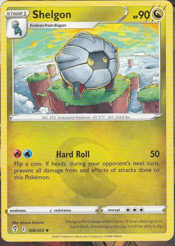 Pokemon Evolving Skies - Shelgon
