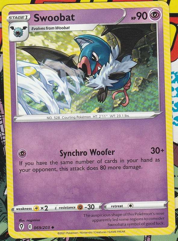 Pokemon Evolving Skies - Swoobat