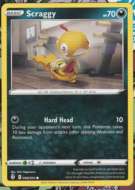 Pokemon Evolving Skies - Scraggy