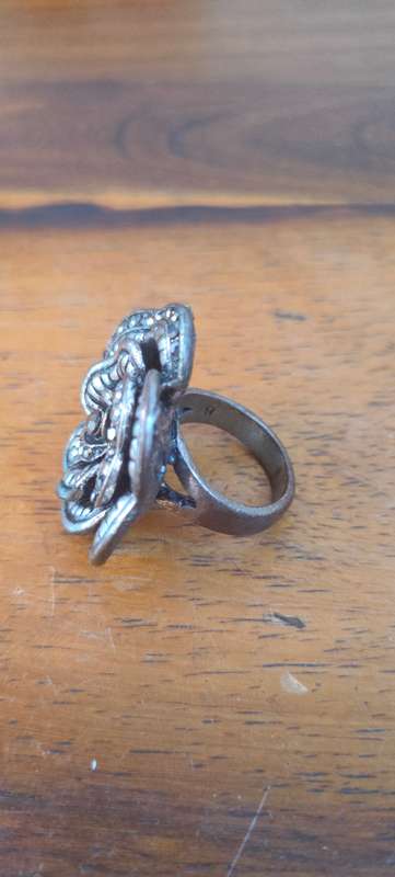 Large costume jewelry ring