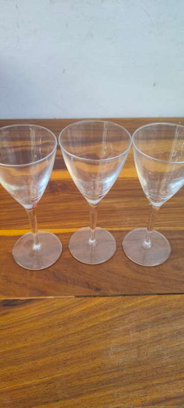 3 Martini glasses