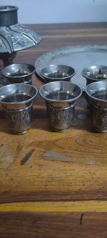 Vintage Kiddush wine fountain - silver plate