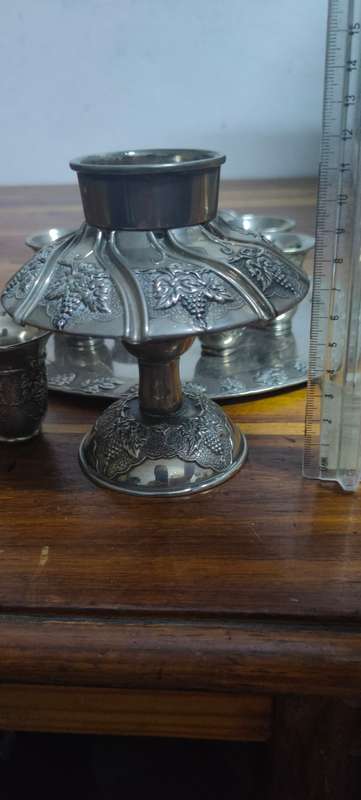 Vintage Kiddush wine fountain - silver plate