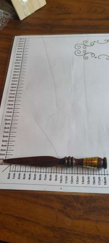 Genuine stinkhout wooden letter opener