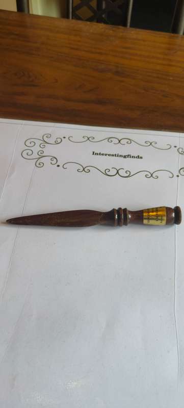 Genuine stinkhout wooden letter opener