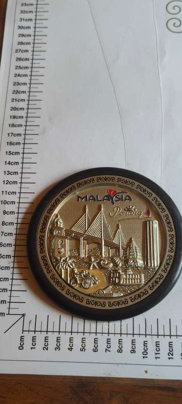 Malaysia souvenir plate