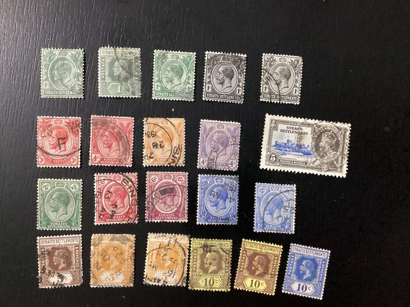 Straits Settlements Malaysia Stamps Lot