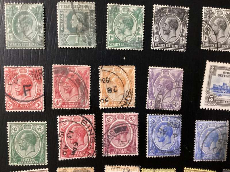 Straits Settlements Malaysia Stamps Lot