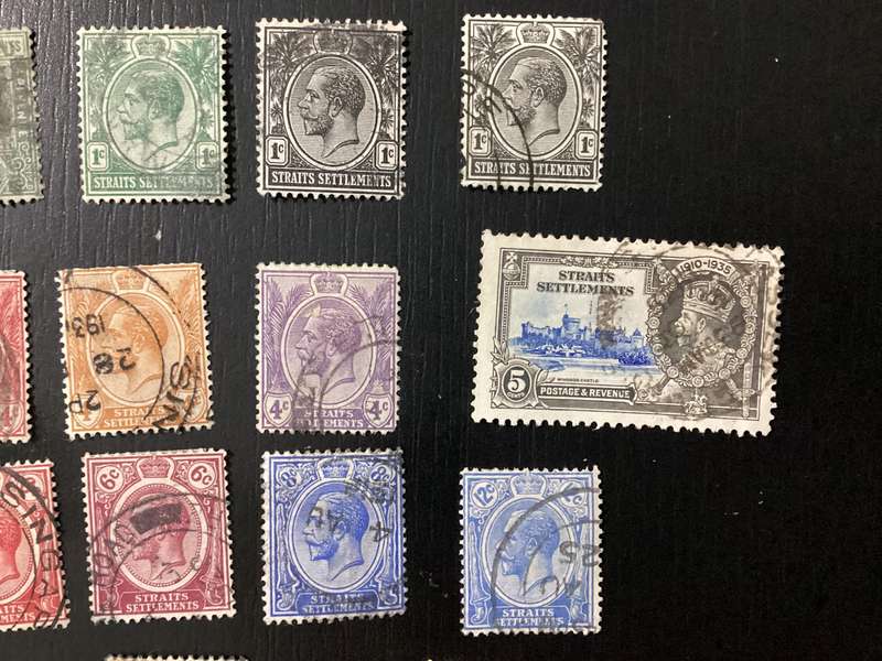 Straits Settlements Malaysia Stamps Lot
