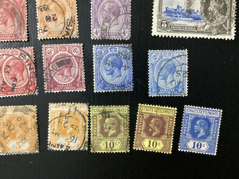 Straits Settlements Malaysia Stamps Lot