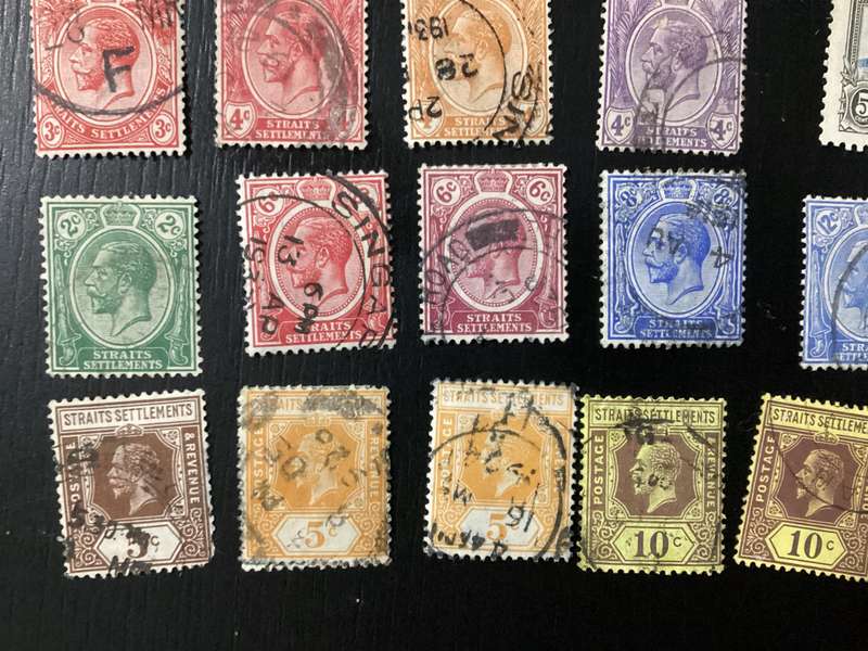 Straits Settlements Malaysia Stamps Lot